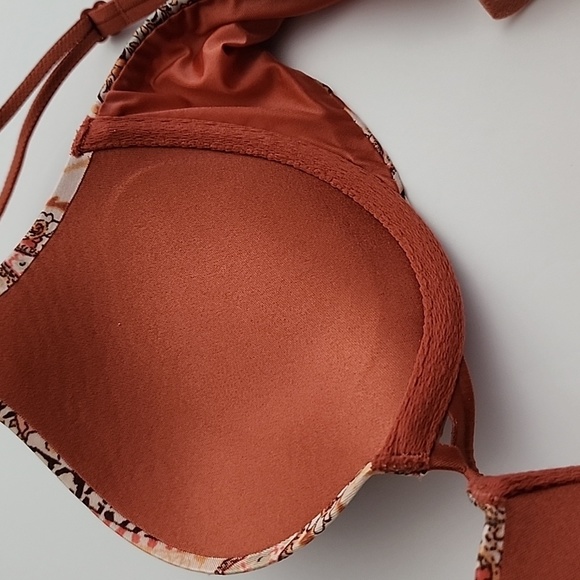 Victoria's Secret Very Sexy Push-Up Underwire Bra Paisley Tan Size 32B - Picture 12 of 14